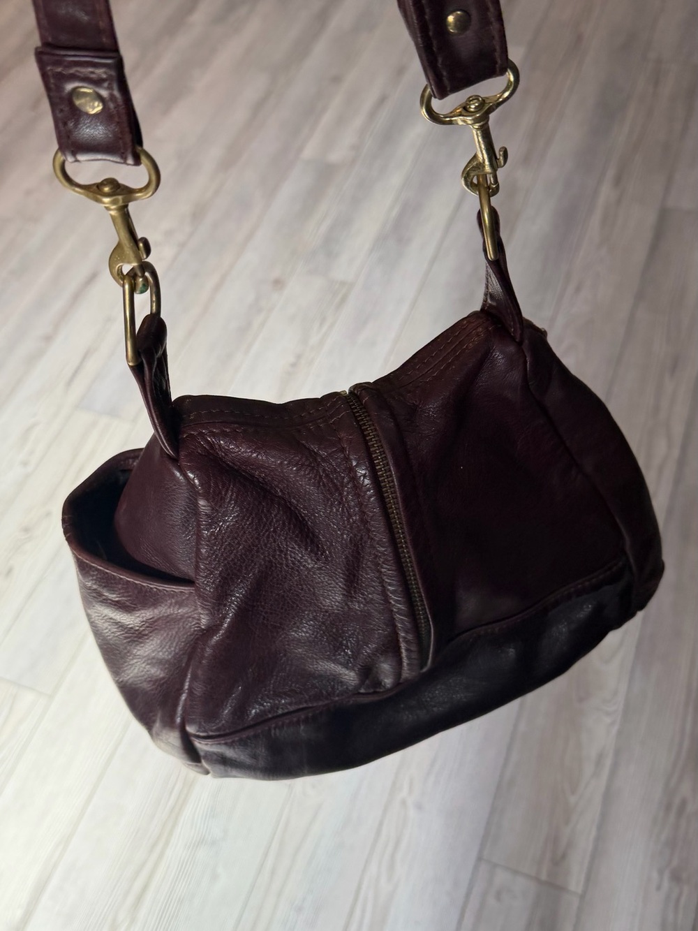Artisan, genuine, leather bag purchased at craft fair handmade - Picture 6 of 16